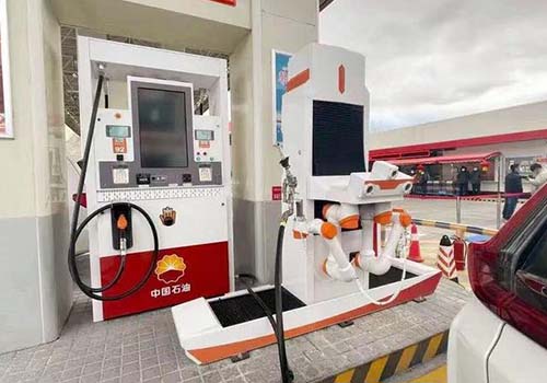 Complete set of robot refueling equipment for gas station