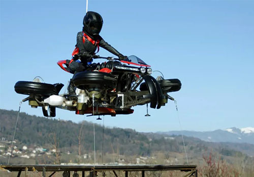 Flying motorcycles for both air and land use has been already on hot sale!!!