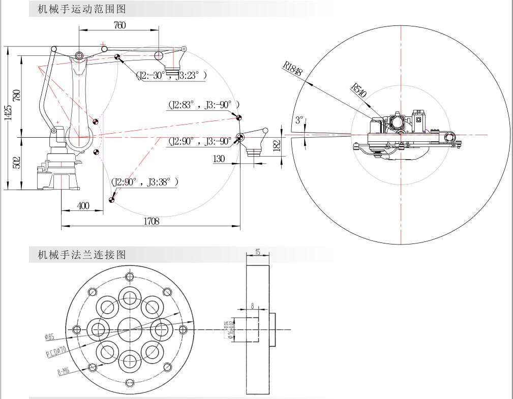 4 Axis industrial robot