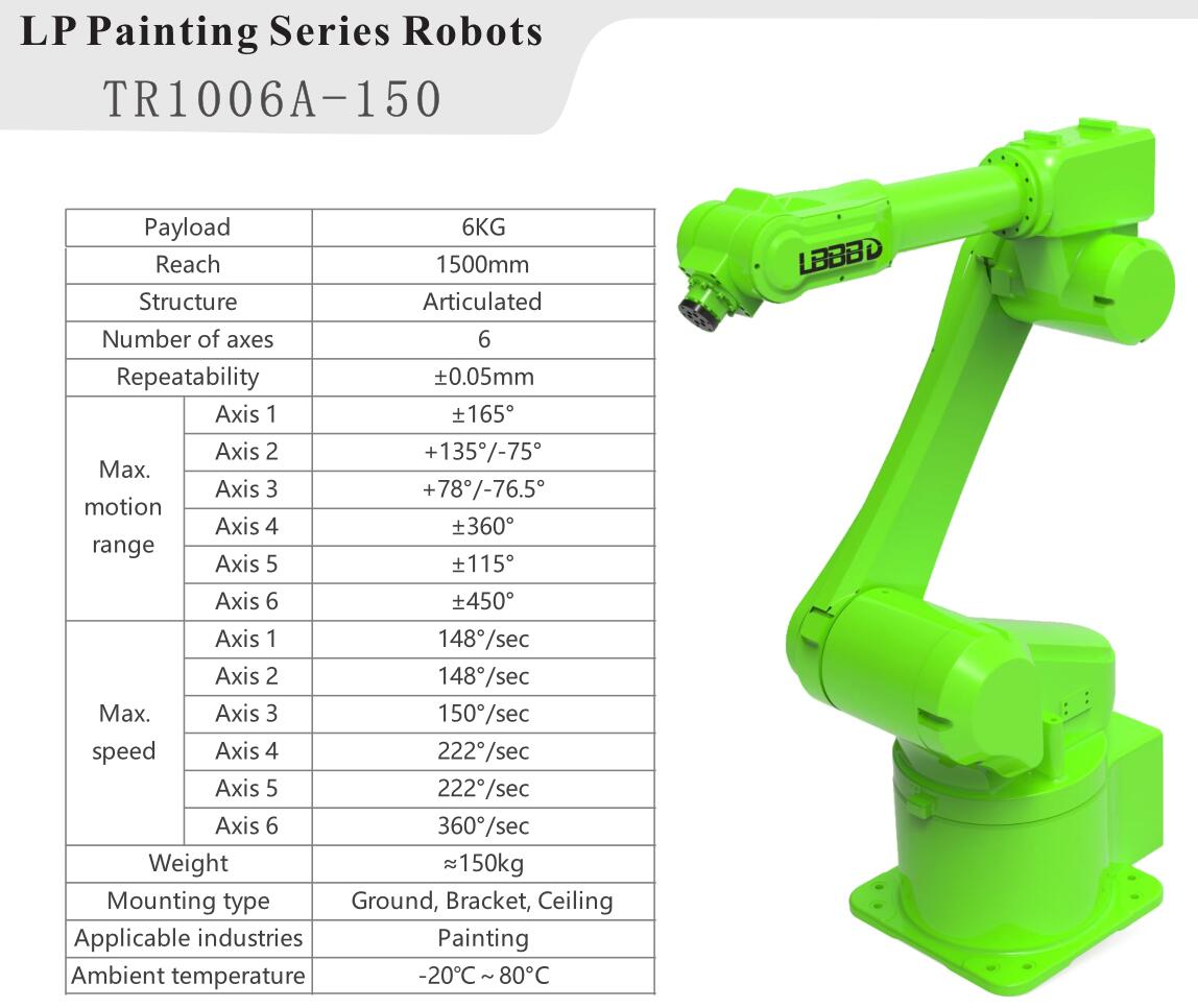 Payload 6kg 6 Axis Robot Arm 