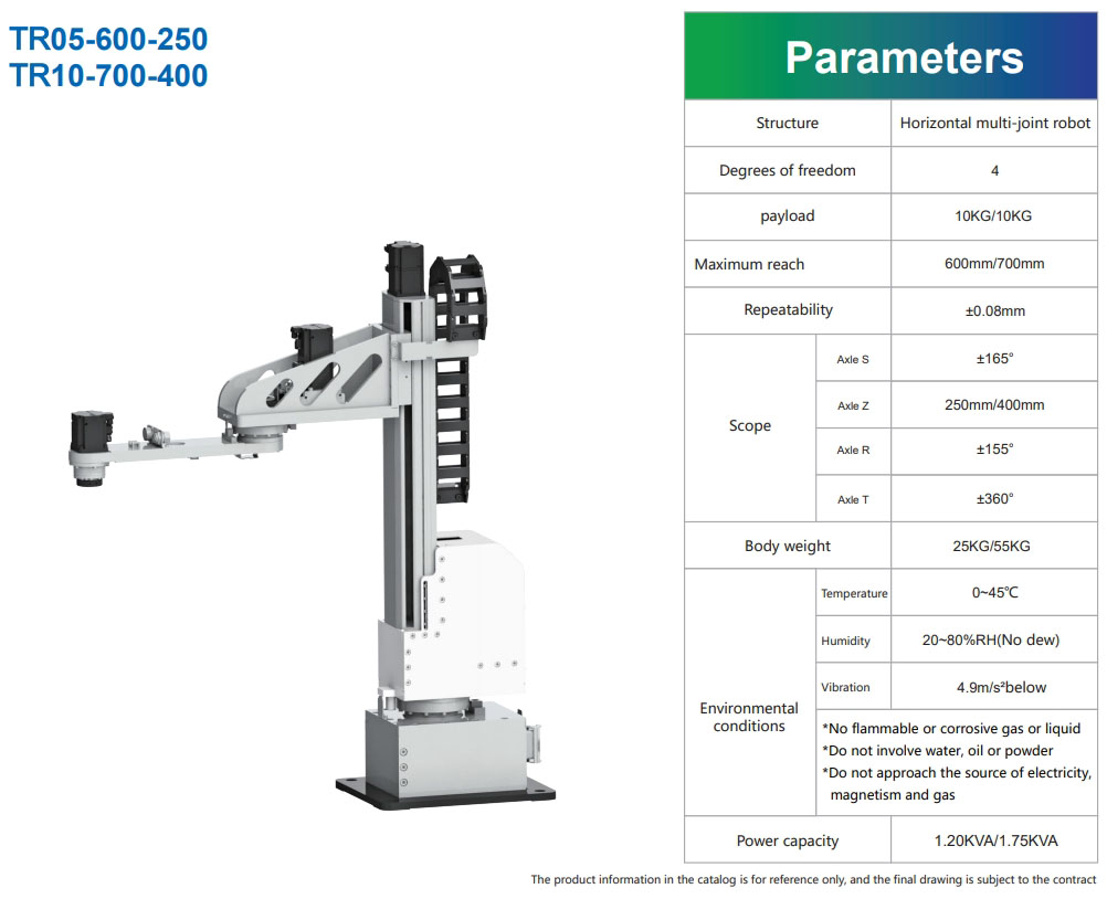 4 axis industrial robot