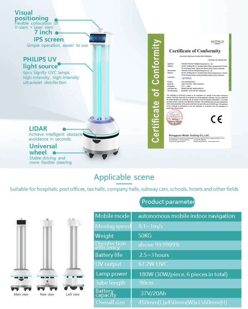 uv disinfection robot