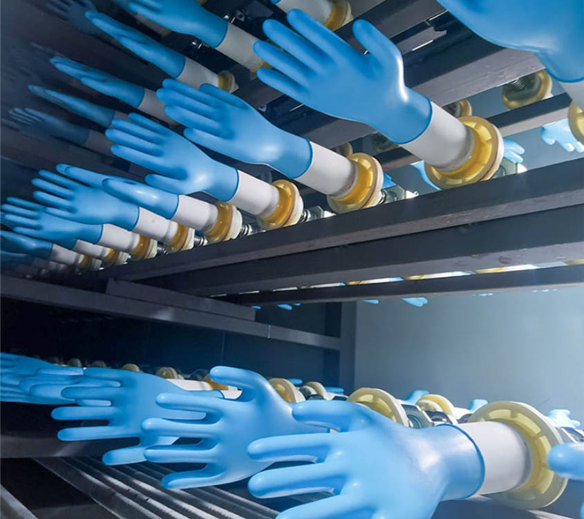 nitrile gloves production line