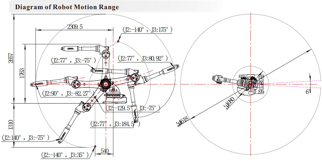 6 axis robot arm