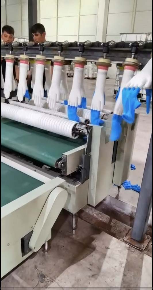 Nitrile glove production line