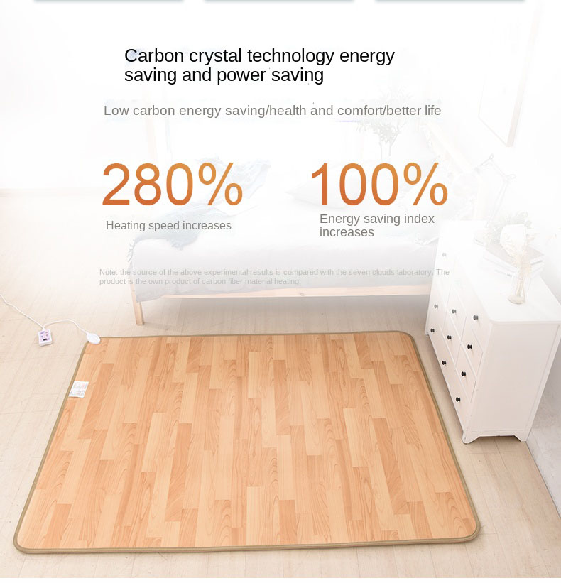  Floor Heater Carbon Crystal Electric Carpet Electric