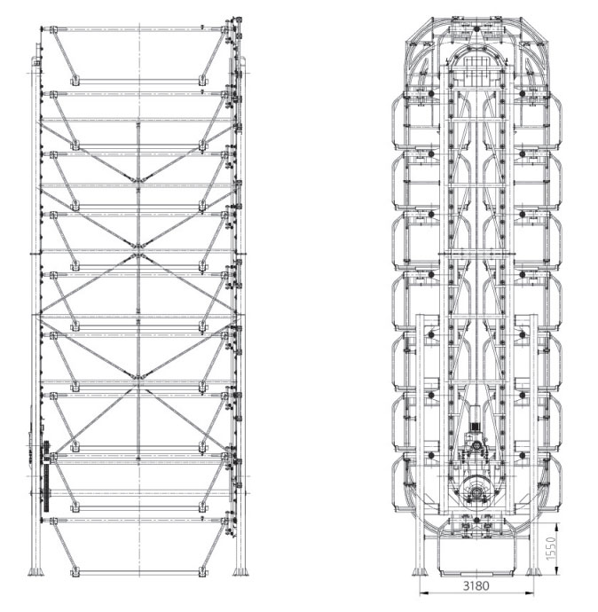 Vertical Parking Garage