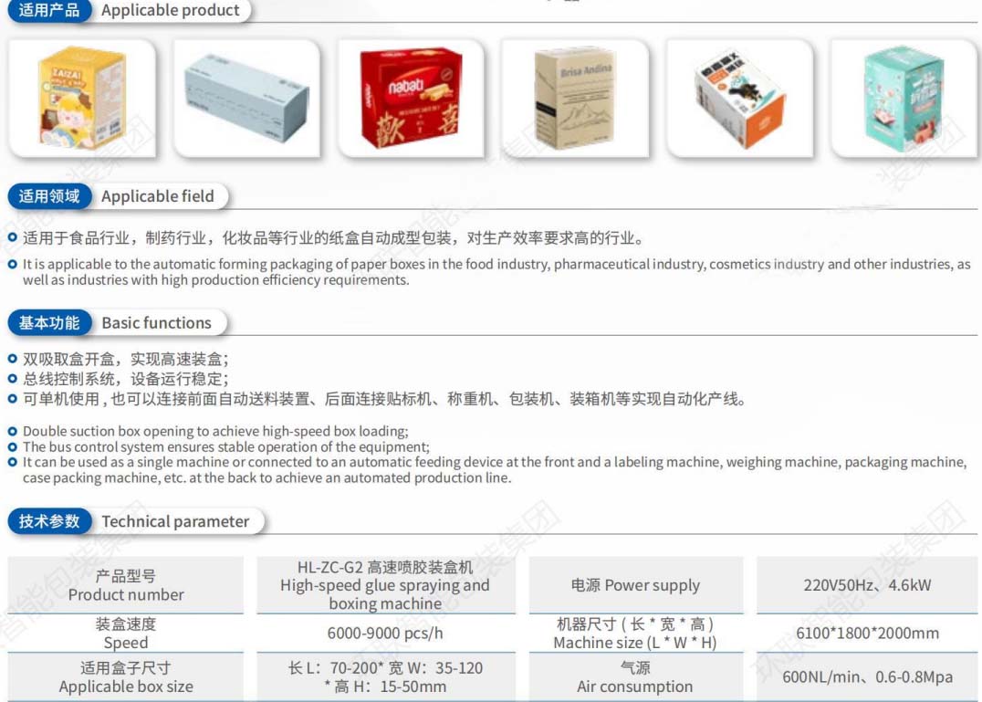 high speed cartoning machine