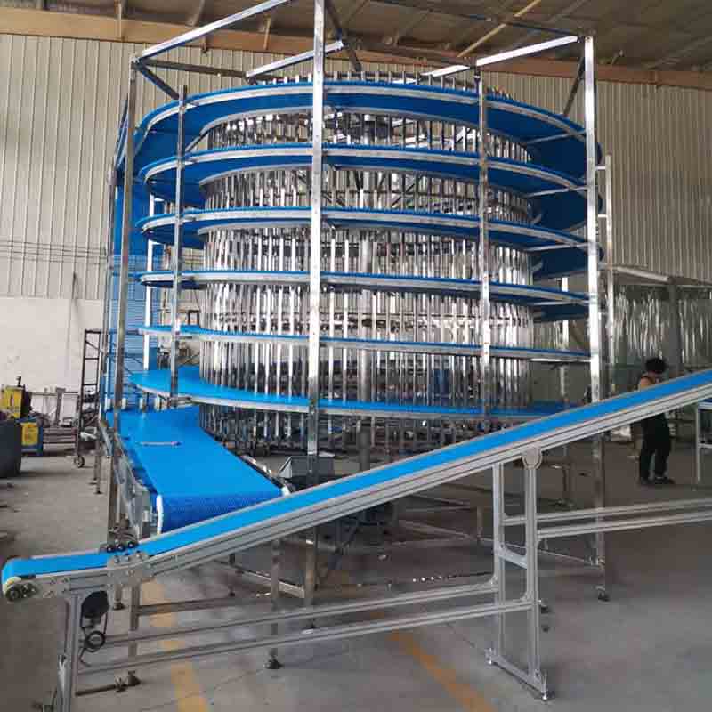 China professional spiral conveyor maker POM belt for foods cooling  customized supplier,manufacturer