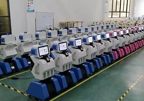 AI patrol Robots are ready at manufacturer 