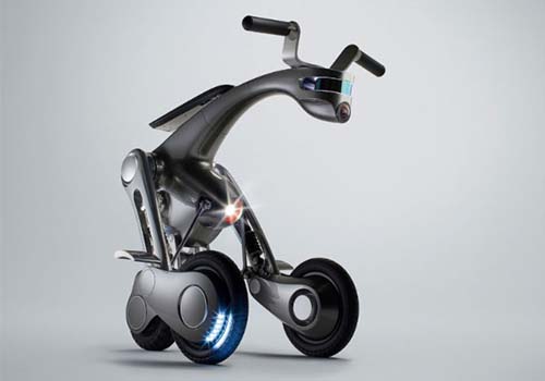I can walk with you, and I can take you for a ride! A Japanese company built a super cool shape-shifting robot