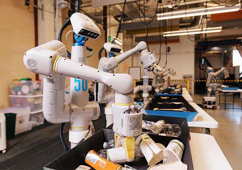 Google's parent company deploys 100 robots in the office. How far is it from 